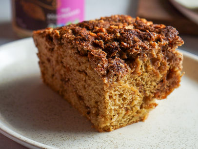 Cinnamon Macadamia & Cashew Coffee Cake
