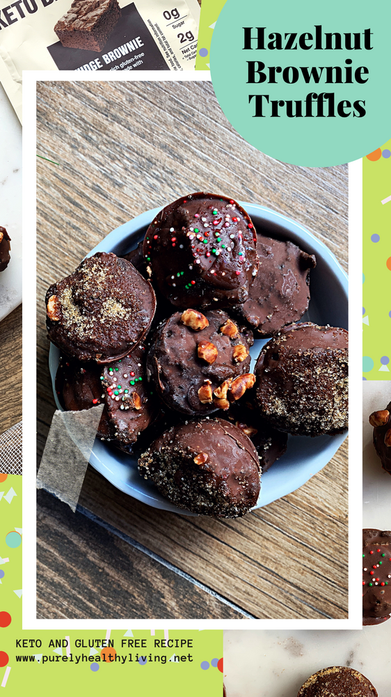 Hazelnut Brownie Truffles (Keto, Vegan & Gluten Free)