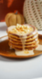 Masa Harina Pumpkin Spice Protein Pancakes