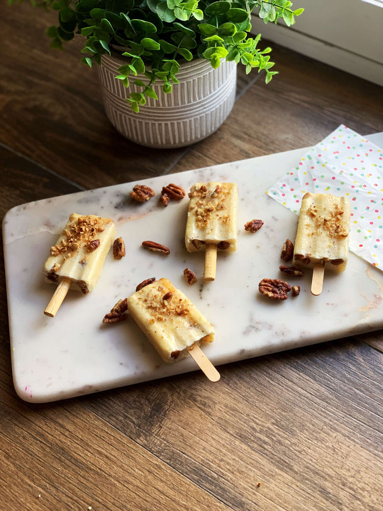 Peaches N' Cream Popsicles (Keto & Paleo)