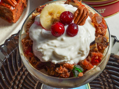 DeLuxe Fruitcake Holiday Parfait