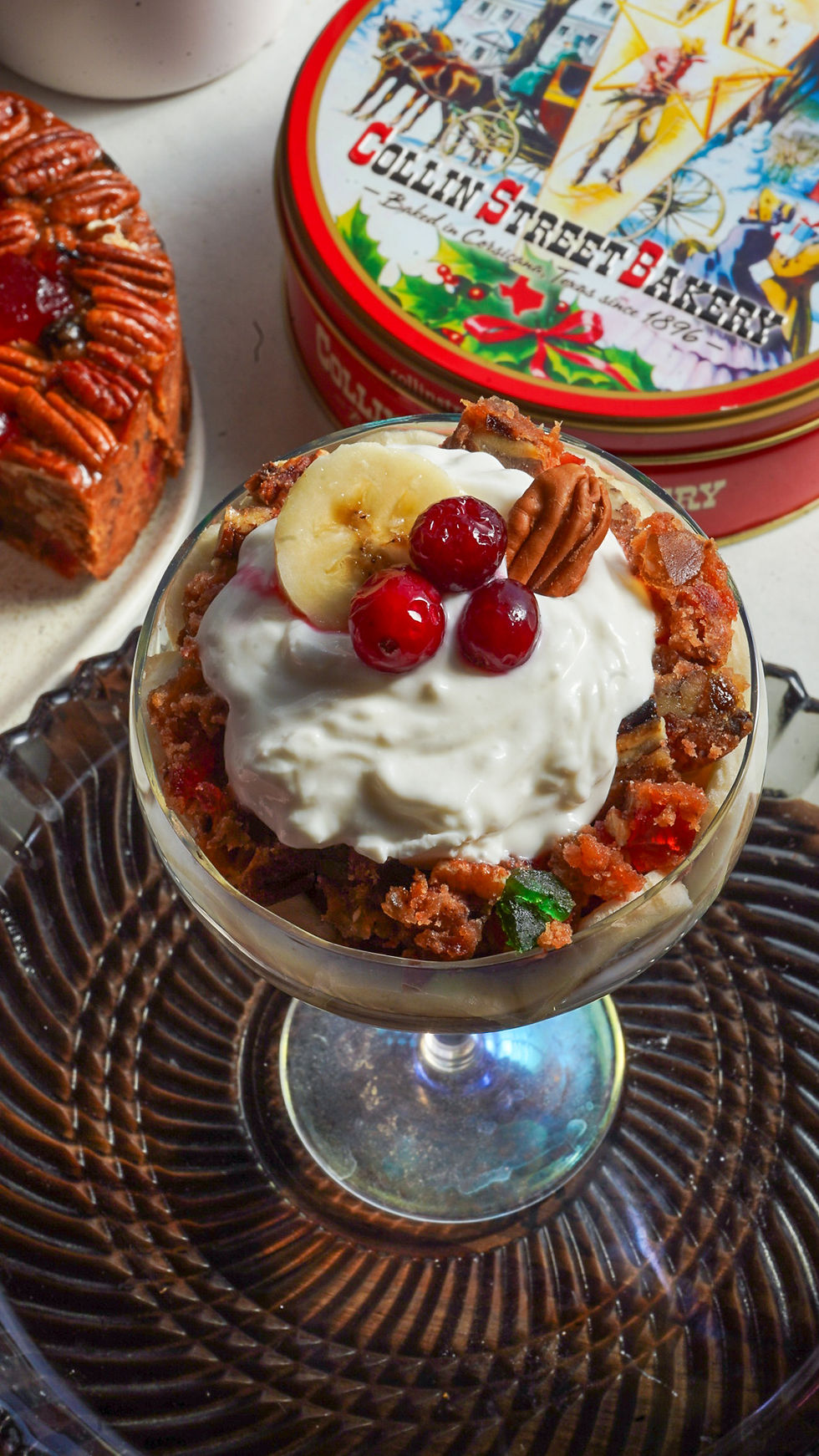 DeLuxe Fruitcake Holiday Parfait