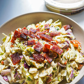 Parsley Bacon Hummus Coleslaw