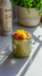 Sweet Vanilla Mango Blended Chia Pudding
