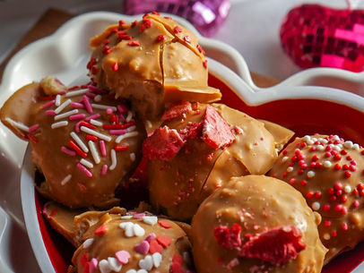 Strawberry Peanut Butter Protein Cake Pops