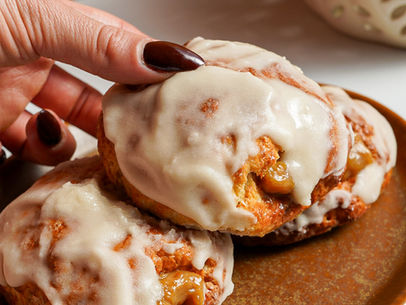 Butterscotch Stuffed Caramel Protein Donuts