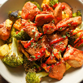 Teriyaki Chicken with Roasted Pineapple