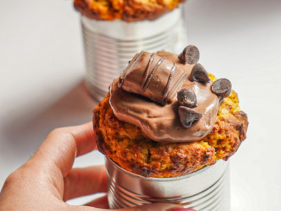 Chocolate Pumpkin Muffins for Two