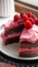 Double Chocolate Raspberry Cake