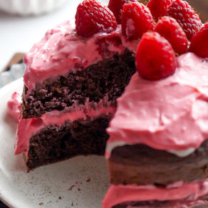 Double Chocolate Raspberry Cake