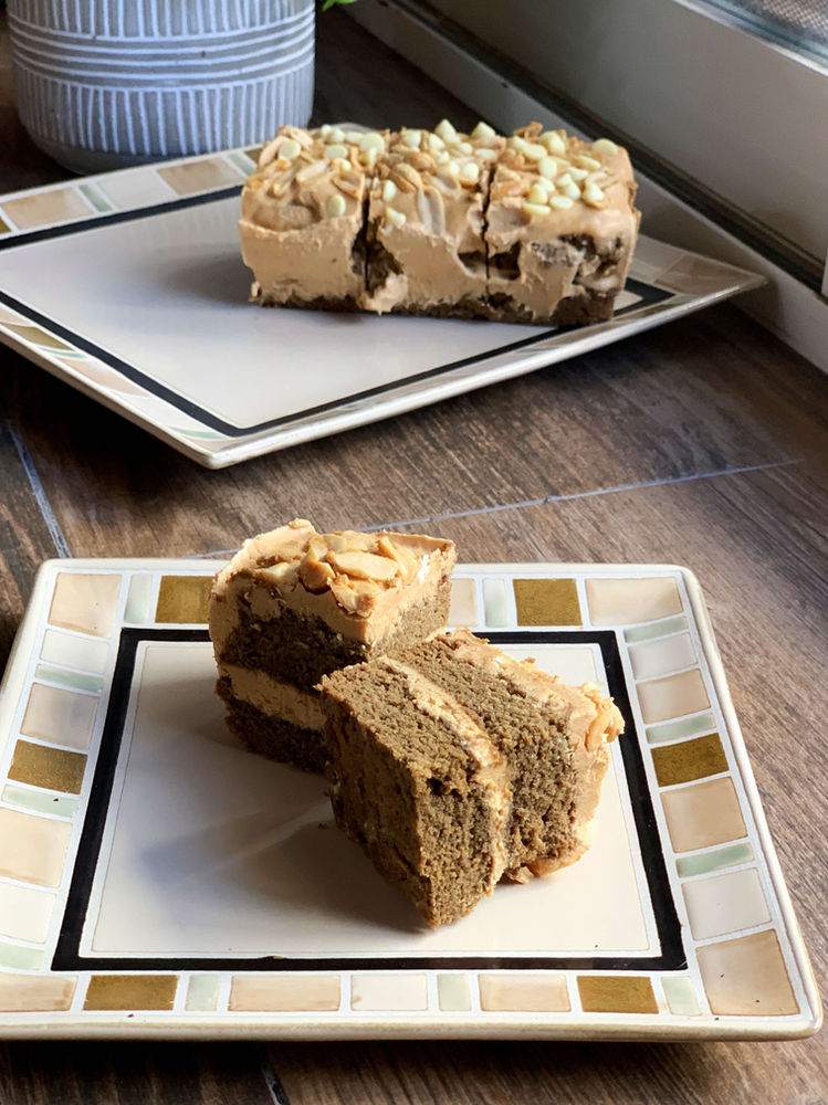 White Chocolate Peanut Butter Cake (Keto & Gluten Free)