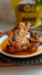 Chocolate Peanut Butter Stuffed French Toast