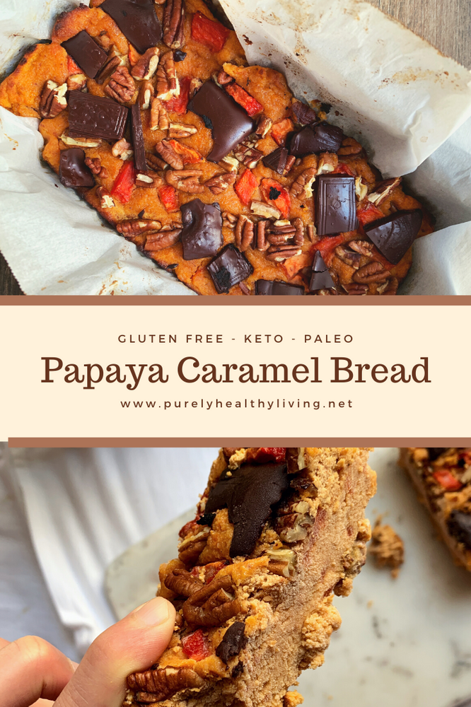 Papaya Caramel Bread (Paleo, Keto, Gluten Free)