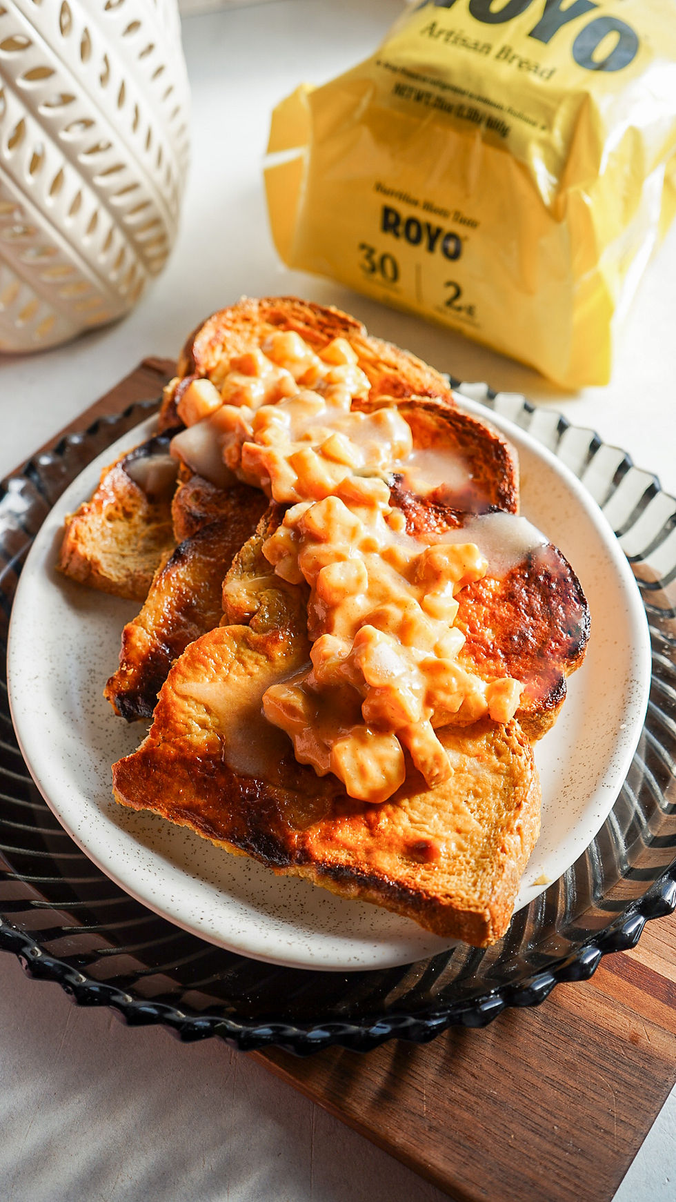 Dulce de Leche Apple French Toast