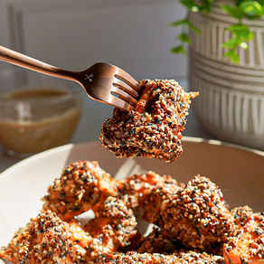 Ginger Sesame Crispy Salmon Bites
