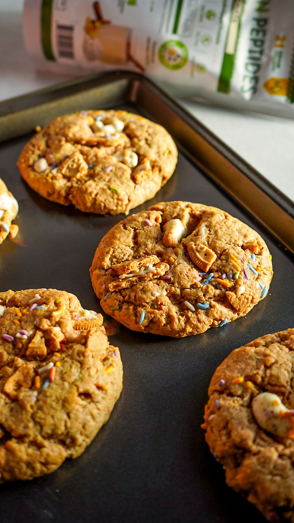 Birthday Cake Horchata Loaded Cookies