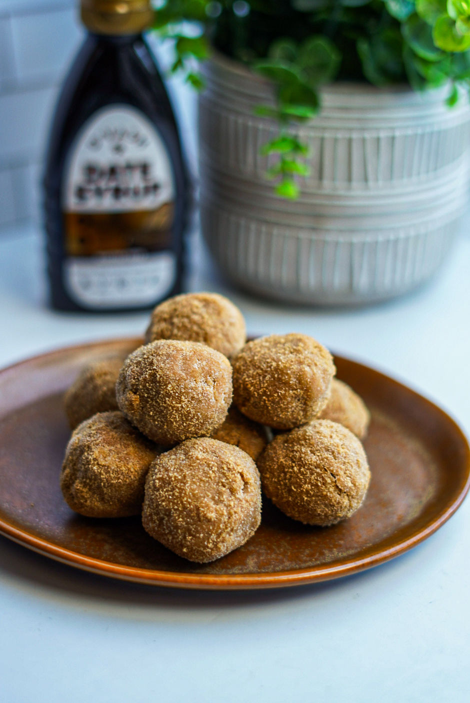 Churro Caramel Protein Truffles