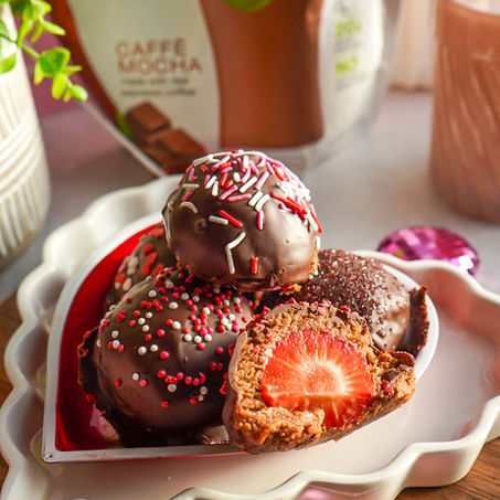 Cookie Dough Covered Strawberries