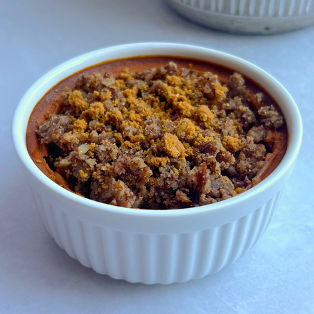 Sweet Potato Biscoff Protein Crumble