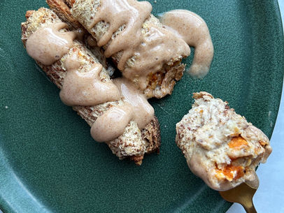 Pumpkin Cheesecake French Toast Roll-Ups