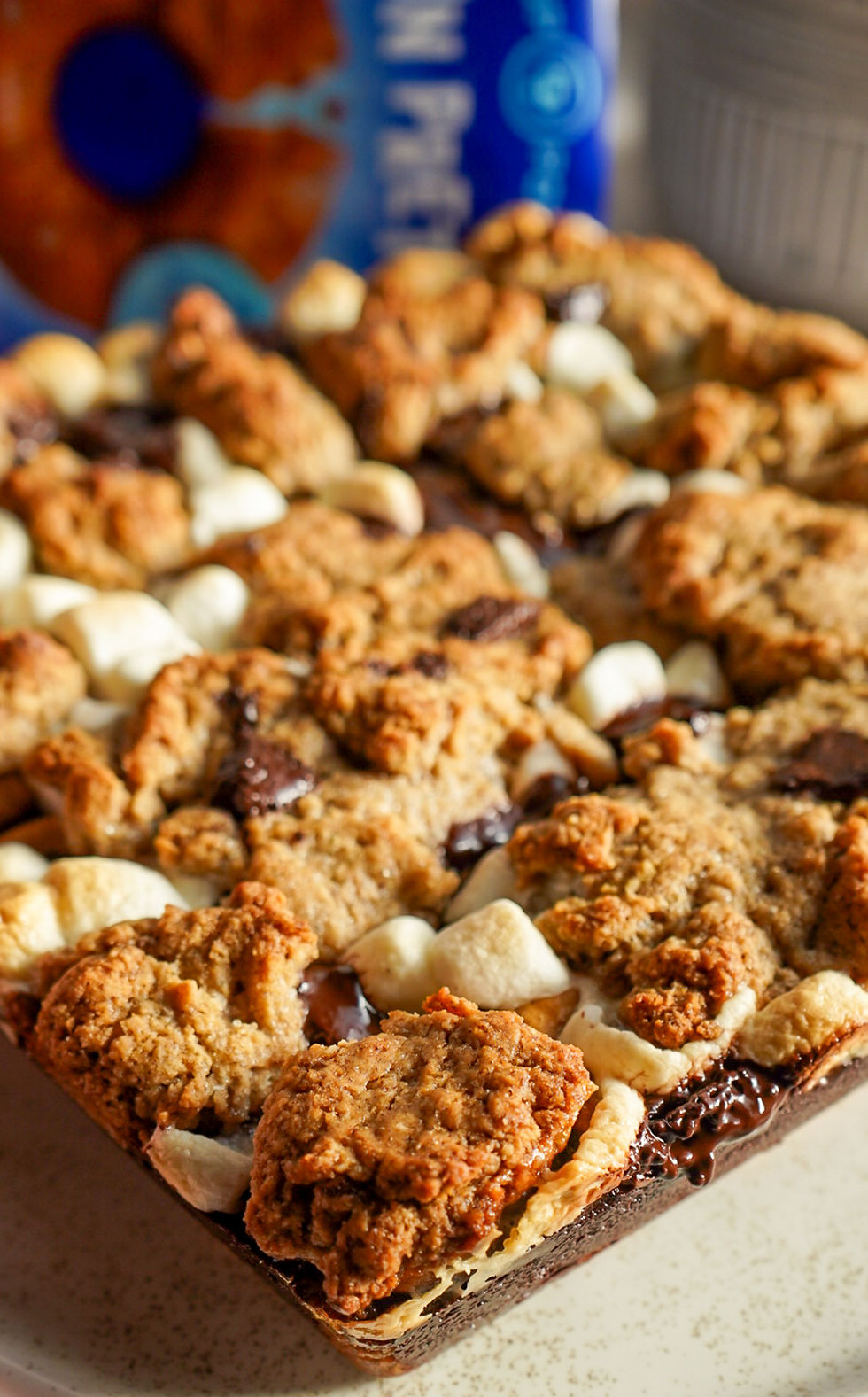 S’mores Protein Cookie Bars