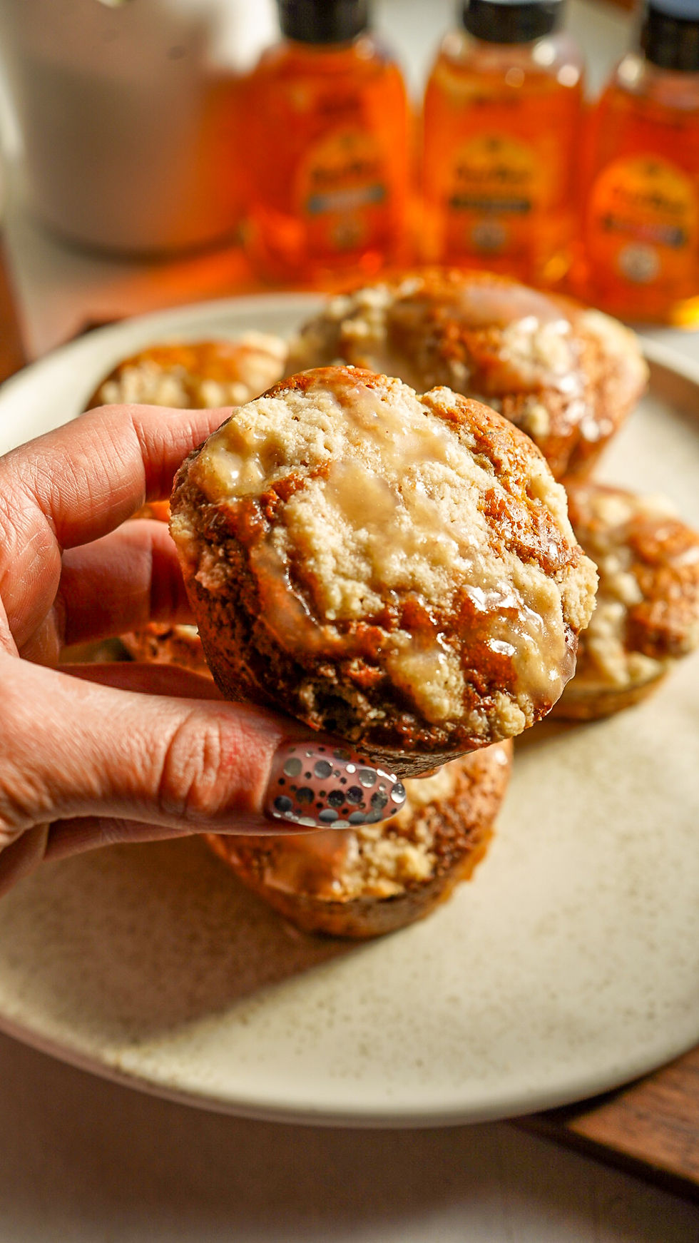 Gingerbread Sea Salt Honey Crumble Muffins