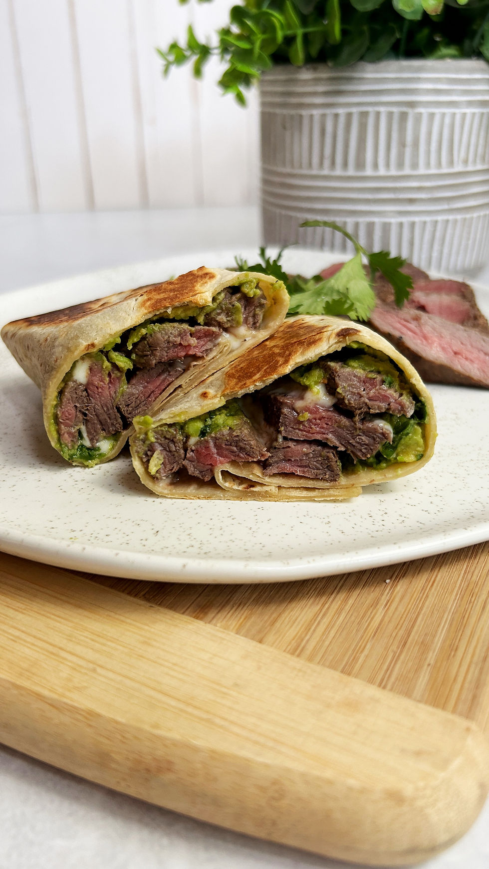 Carne Asada Guacamole Cheese Burrito