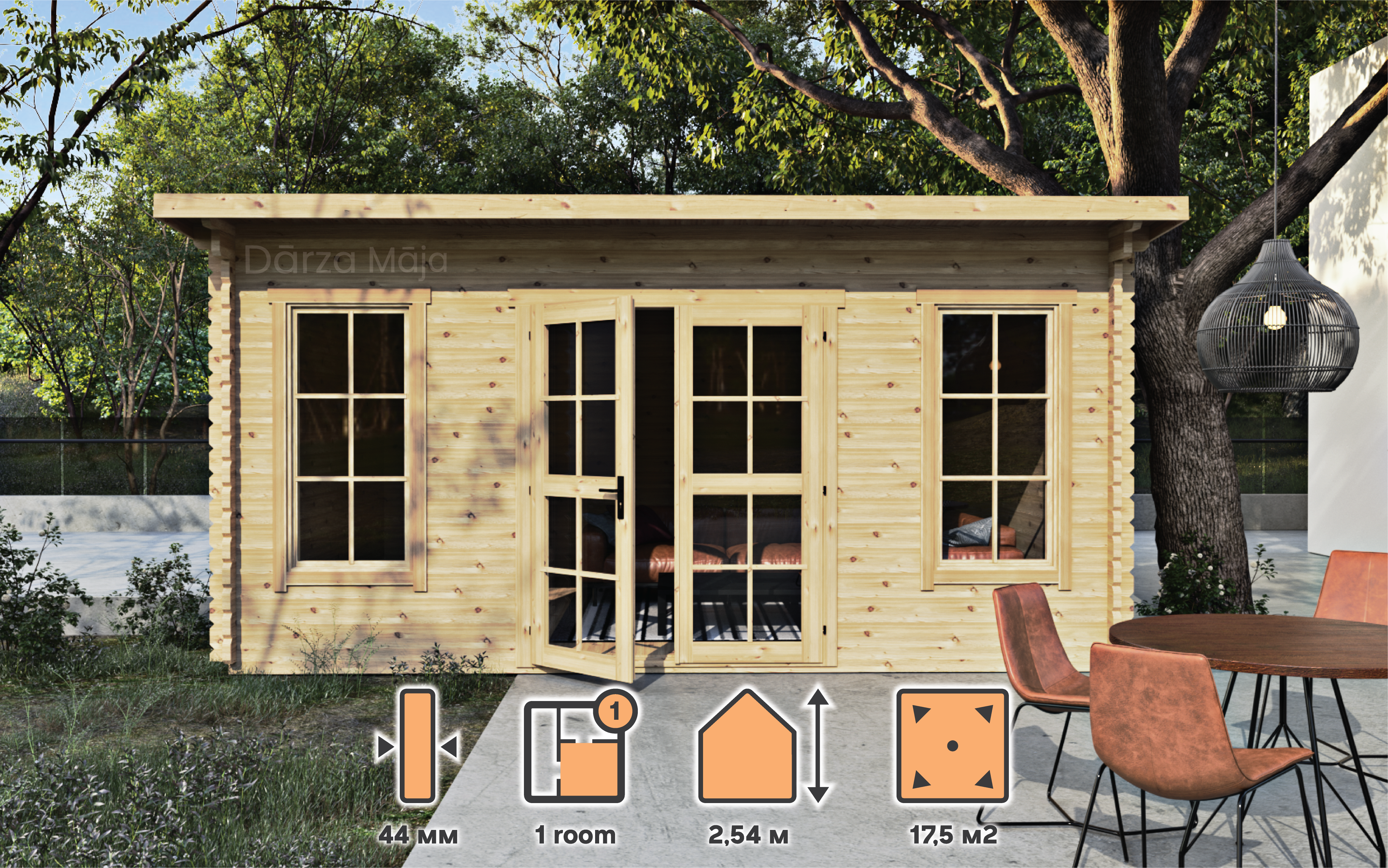 Vasaras dārza mājiņa