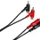 Thumbnail: HOSATECH CRA-201PB Stereo Interconnect Dual RCA to Dual Piggyback RCA 1M