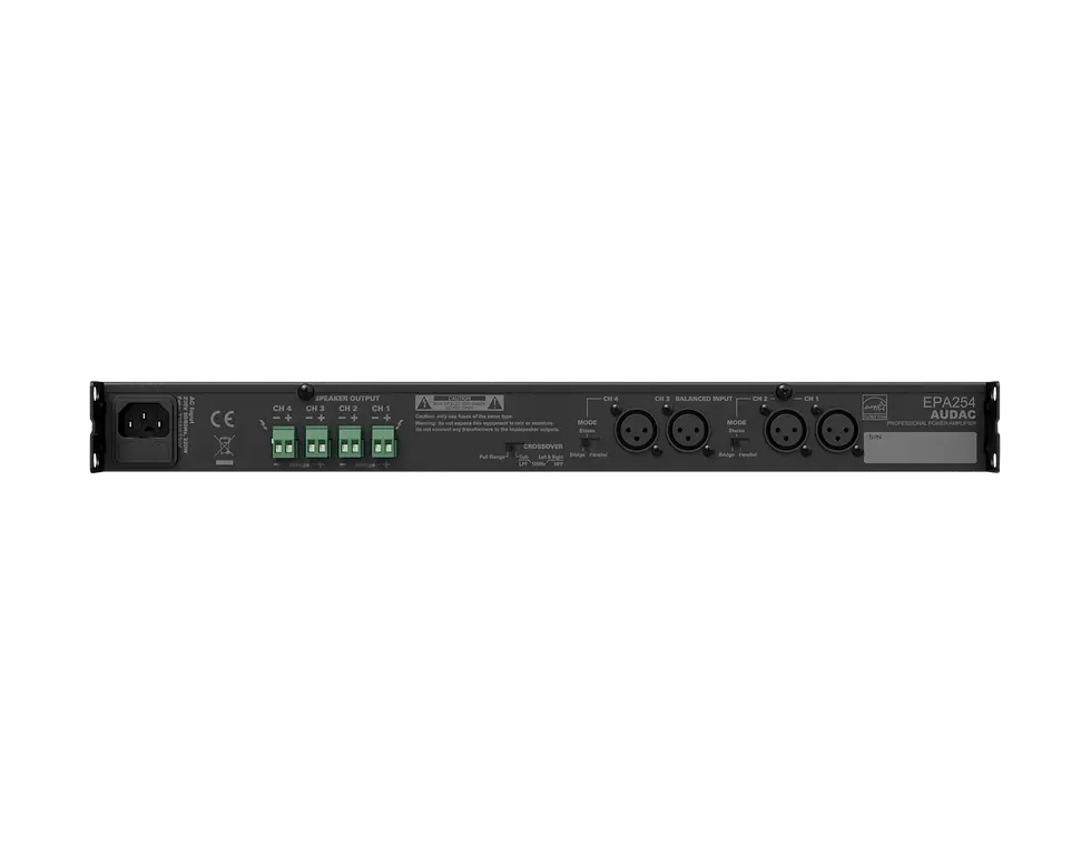 Audac EPA254 Quad-Channel Class-D Amplifier