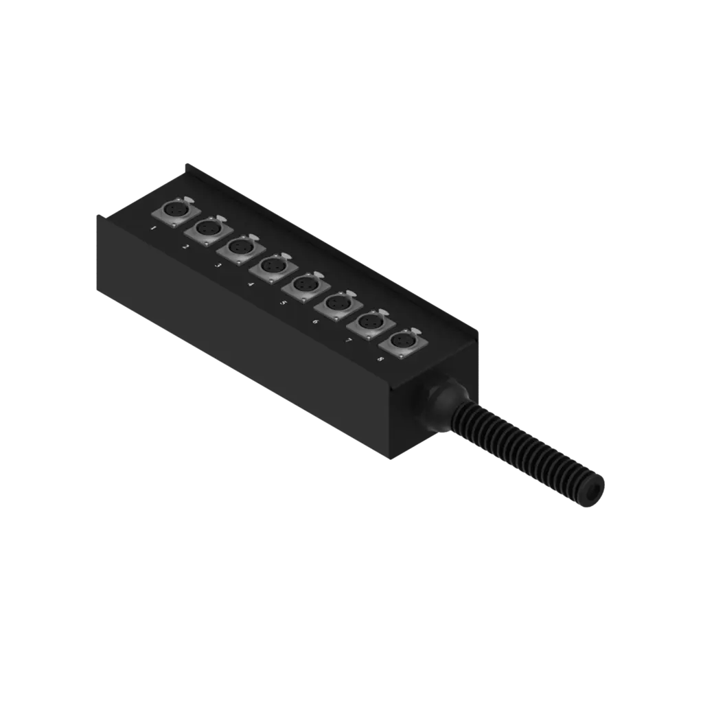 Procab MSB108.0 Multi stage block – 8 x XLR female (10m)