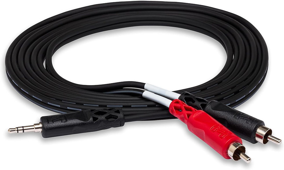 Thumbnail: HOSATECH CMR-206 Stereo Breakout 6FT 3.5 mm TRS to Dual RCA