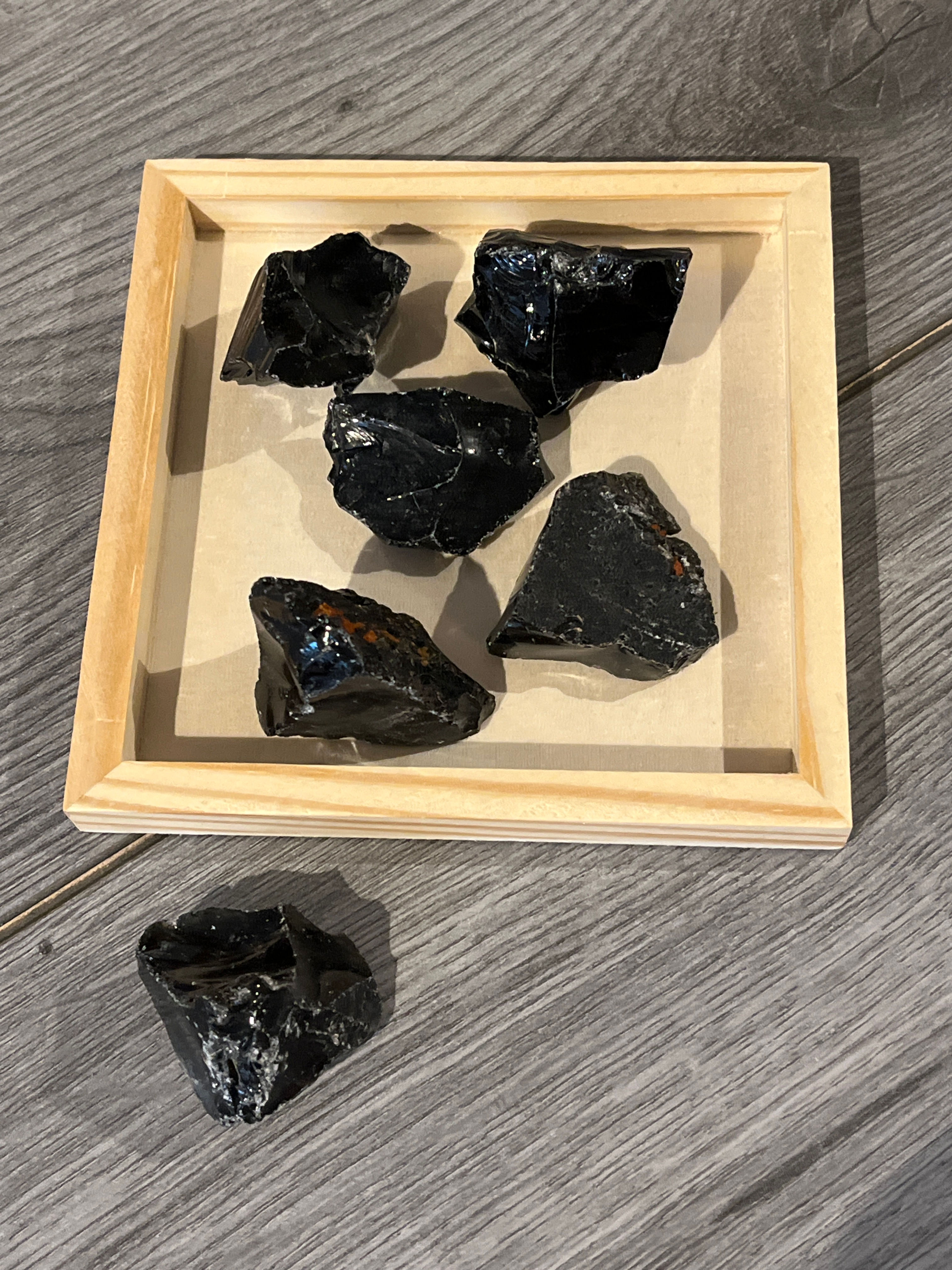 Raw Black Obsidian