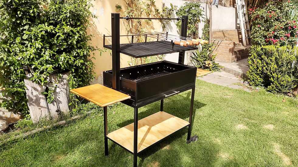 Miniatura: Asador Dual, Argentino/espadas Brasileñas (5 Incluidas) 92x47cm. desmontable.