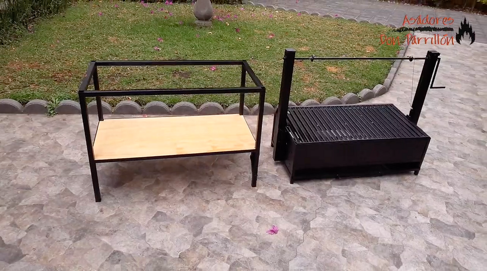 Miniatura: Asador tipo Argentino de 90X45cm. levadizo y desmontable.