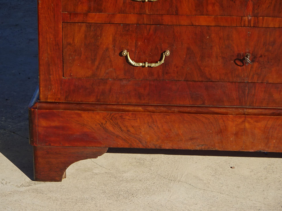 Miniature : Commode 4 tiroirs, piètement Louis Philippe