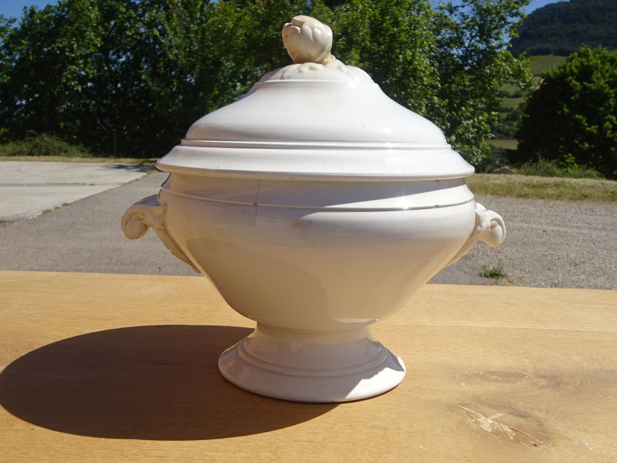 Soupière faïence du XIXème siècle Digoin Sarreguemines