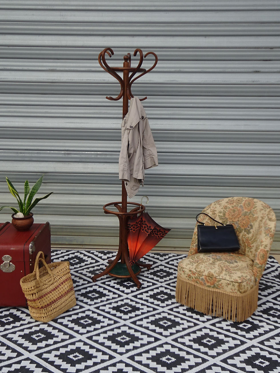 Porte manteau perroquet en bois massif