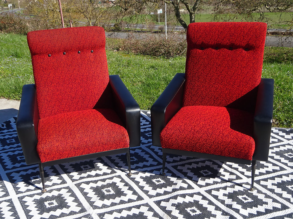 paire de fauteuils rétros