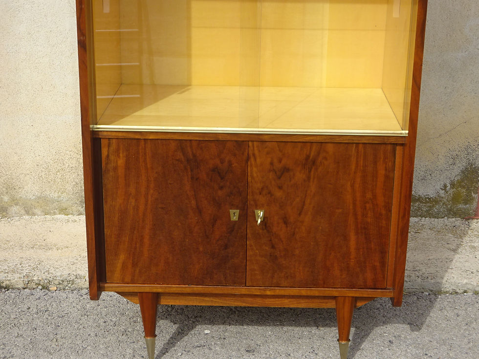 Miniature : Meuble vintage en acajou et sycomore