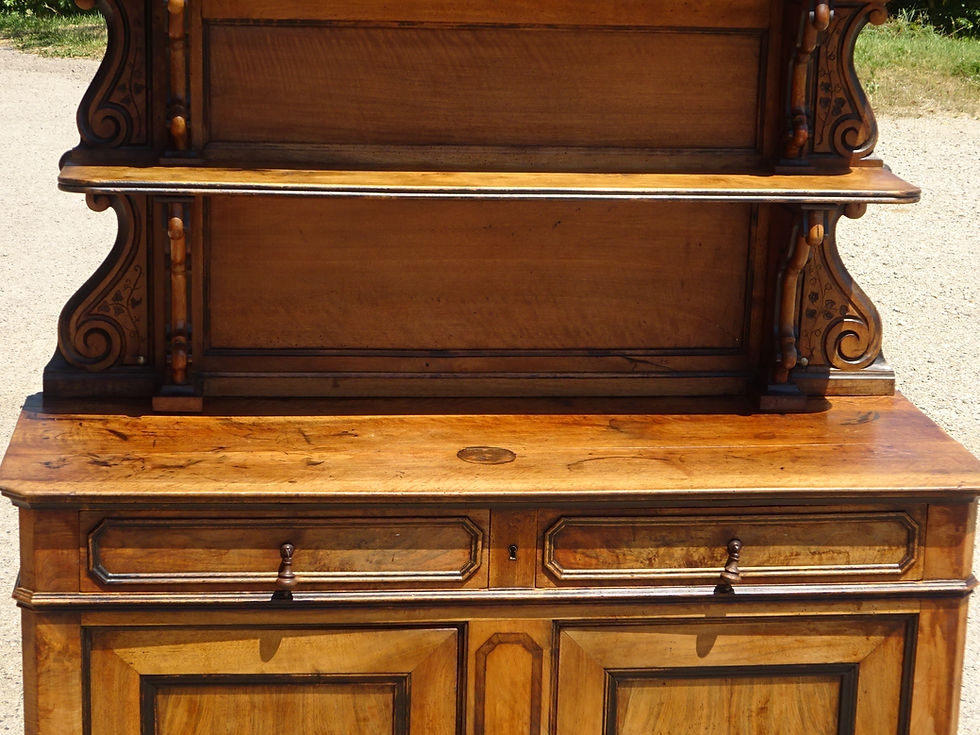 Miniature : Ancien buffet St Hubert, joli plateau en noyer