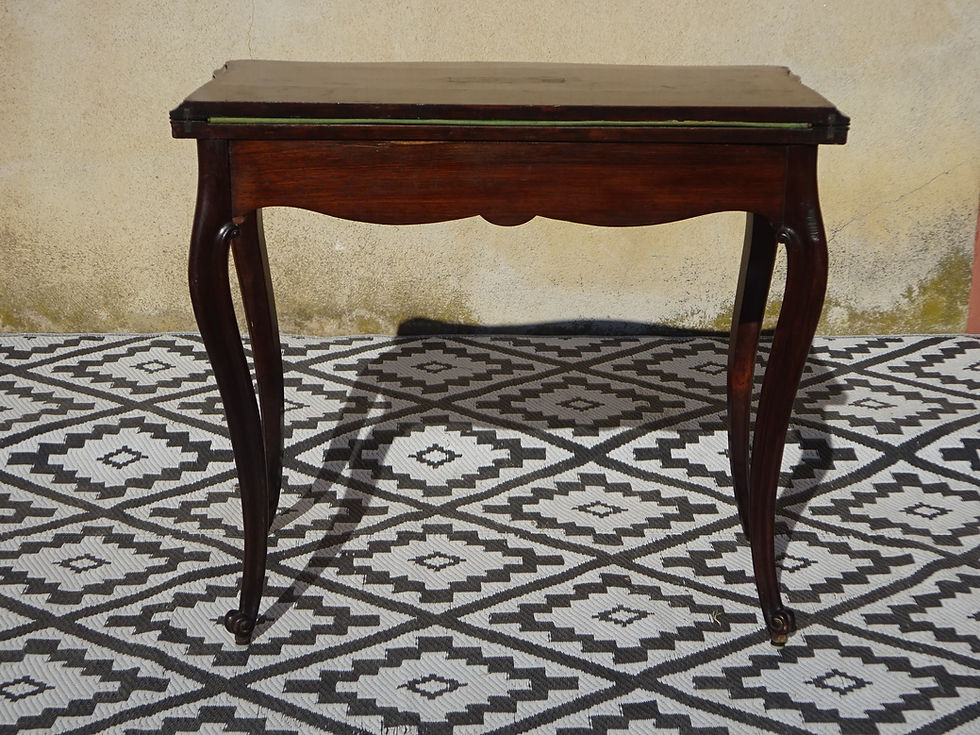 Miniature : Console, table de jeux fermée vue de dos, côté tiroir