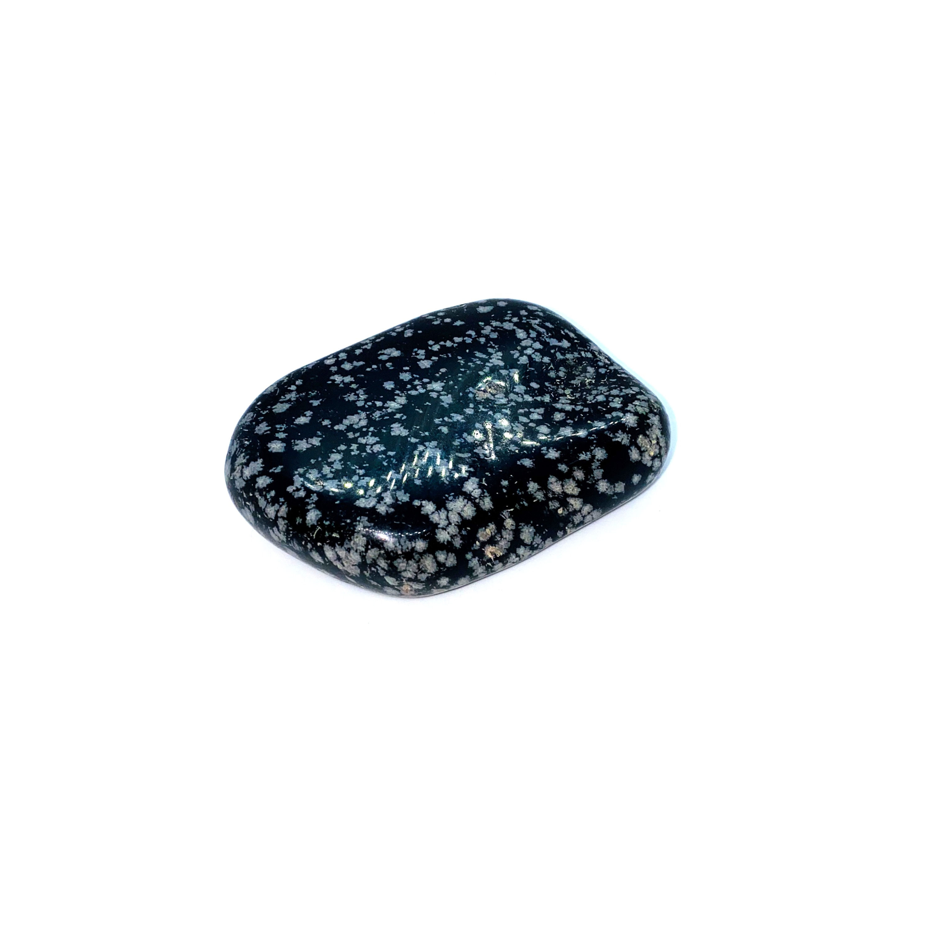Snowflake Obsidian Palm Stone
