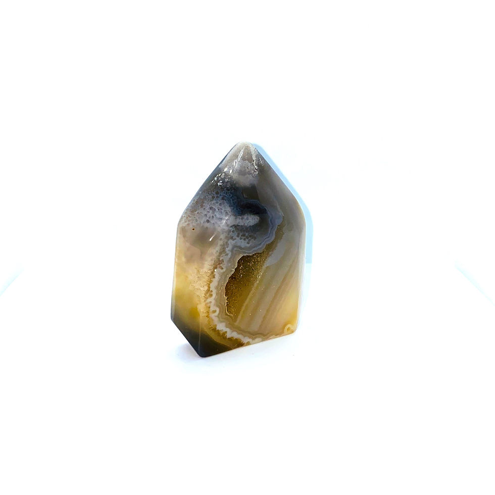 Thumbnail: Botswana Agate Druzy Flat Obelisk