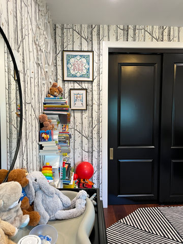 Cole & Son classic pattern in the bedroom