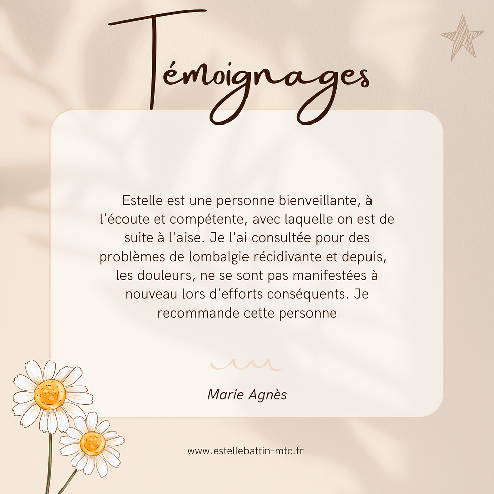 Témoignage Marie agnes
