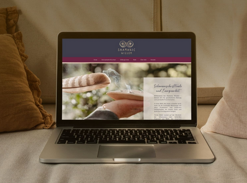 Ganzheitliches Webdesign für Shamanin Kanton Uri - Webseiten gestalten für Unternehmerinnen Schweiz