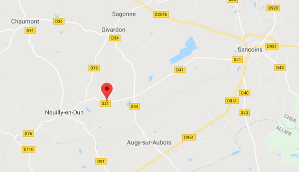 cartographie Neuilly en Dun le Domaine du Bois