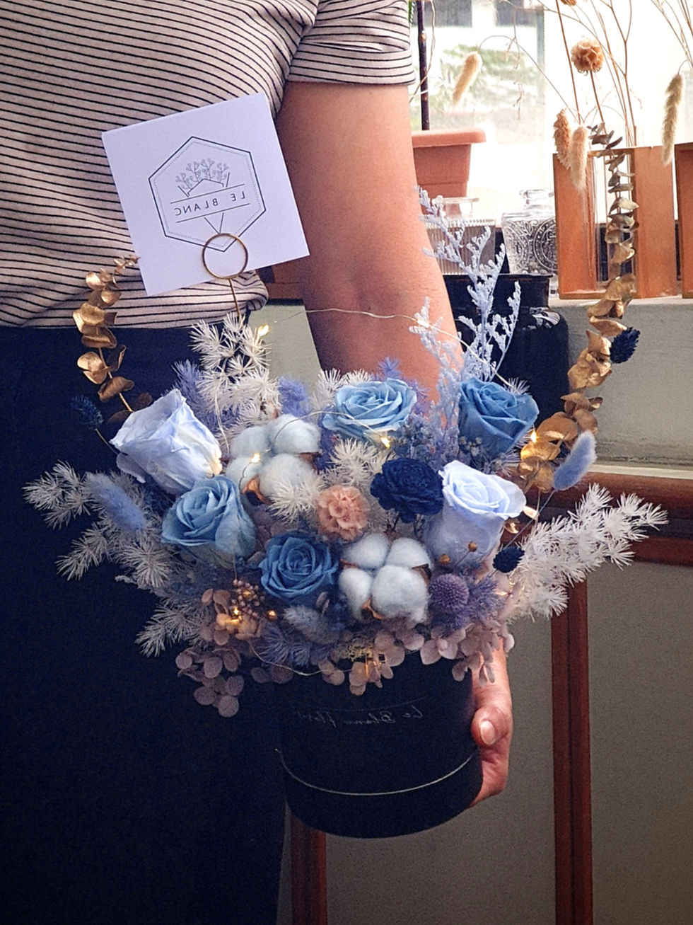 Thumbnail: Dusty Blue Table Top Flower