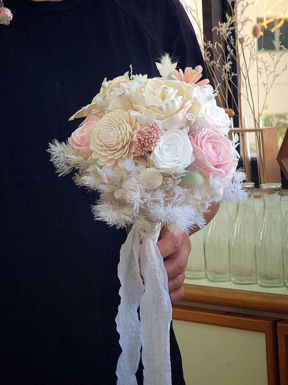 縮圖：Dreamy Round Bridal Bouquet